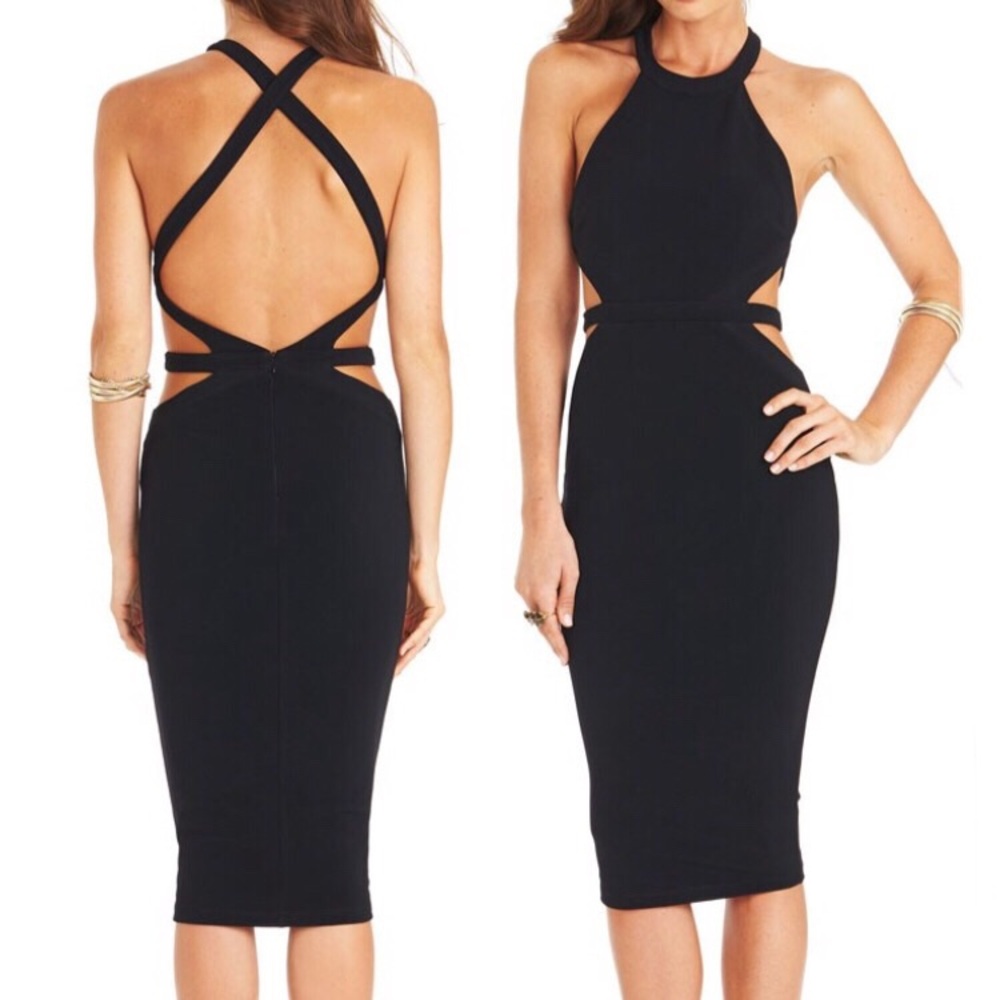 Nookie Midnight Halter Midi Dress